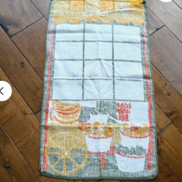 Vintage Vera Neumann 1965 Tea Towel Signed Vera Ladybug Mid Century Modern MCM - Picture 8 of 8